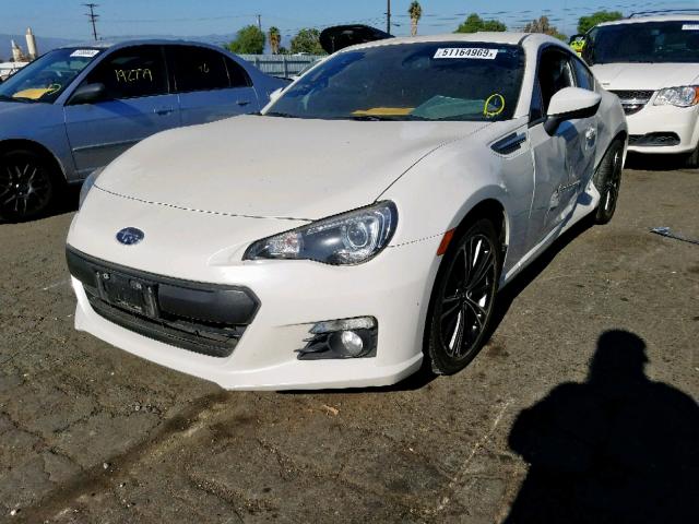 JF1ZCAC18G9603203 - 2016 SUBARU BRZ 2.0 LI WHITE photo 2