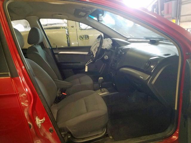 KL1TD56608B153916 - 2008 CHEVROLET AVEO BASE Қызыл фото 5
