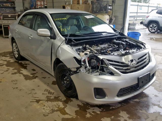 2T1BU4EE0DC025601 - 2013 TOYOTA COROLLA BA SILVER photo 1