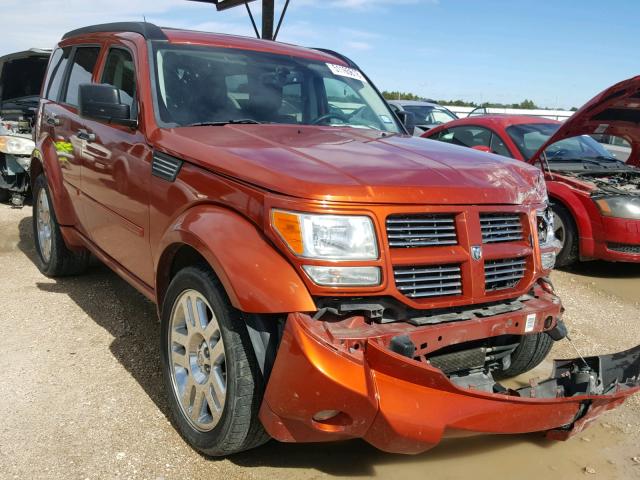 1D8GT58678W238322 - 2008 DODGE NITRO R/T ORANGE photo 1