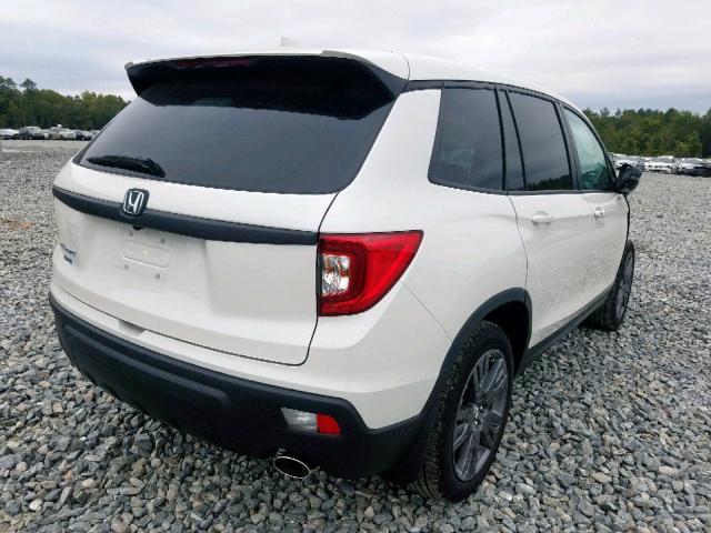 5FNYF7H58KB003601 - 2019 HONDA PASSPORT E თეთრი ფოტო 4