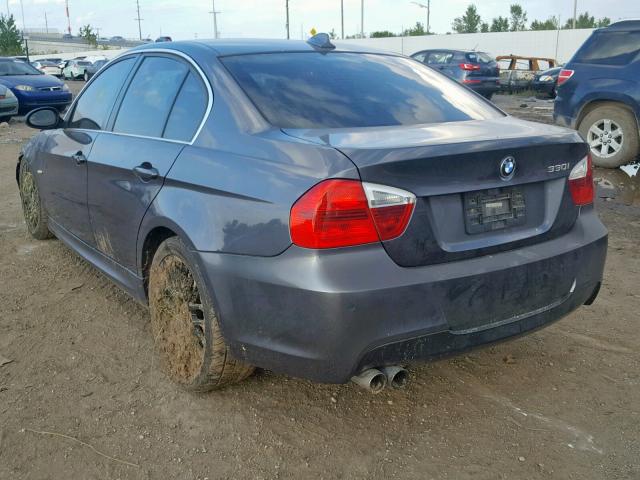 WBAVB33546AZ86254 - 2006 BMW 330 I GRAY photo 3