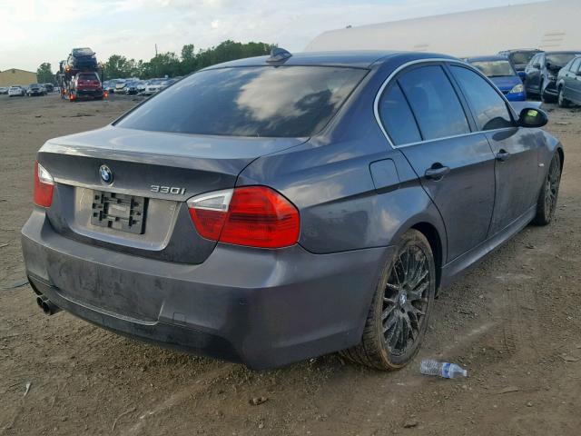 WBAVB33546AZ86254 - 2006 BMW 330 I GRAY photo 4