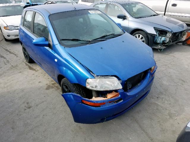 KL1TD66626B631174 - 2006 CHEVROLET AVEO BASE Көк фото 1