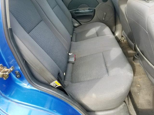 KL1TD66626B631174 - 2006 CHEVROLET AVEO BASE Көк фото 6