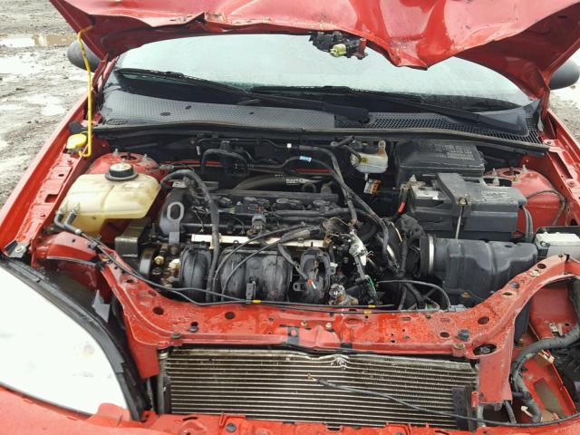 1FAHP34N46W248656 - 2006 FORD FOCUS ZX4 RED photo 7