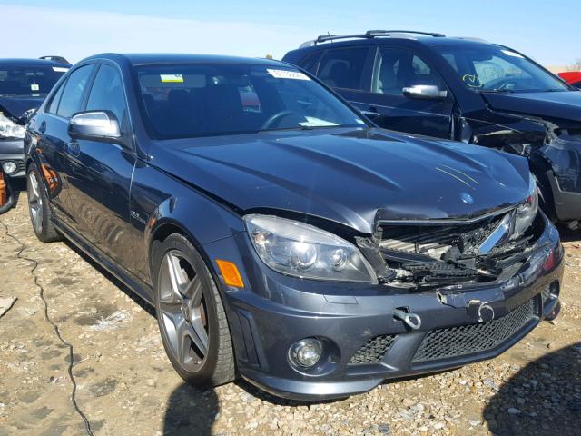 WDDGF77X59F236913 - 2009 MERCEDES-BENZ C 63 AMG GRAY photo 1