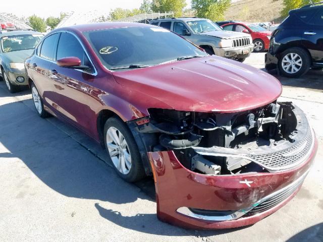 1C3CCCAB1FN691691 - 2015 CHRYSLER 200 LIMITE BURGUNDY photo 1