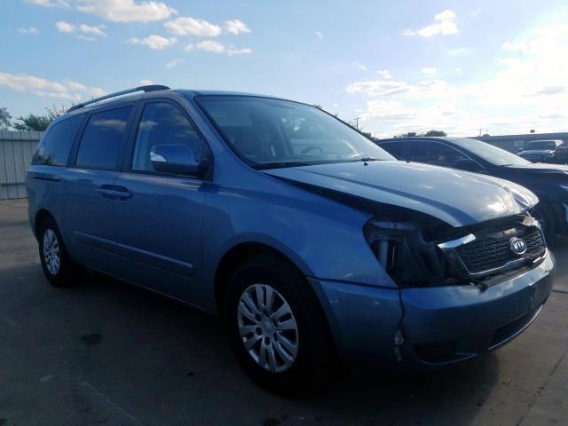 KNDMG4C71C6418646 - 2012 KIA SEDONA LX BLUE photo 1