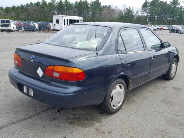 1Y1SK5287XZ447039 - 1999 CHEVROLET GEO PRIZM მწვანე ფოტო 4