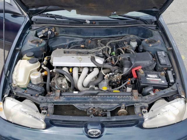 1Y1SK5287XZ447039 - 1999 CHEVROLET GEO PRIZM მწვანე ფოტო 7