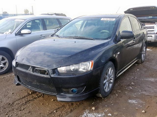 JA3AU26U38U606152 - 2008 MITSUBISHI LANCER ES BLACK photo 2