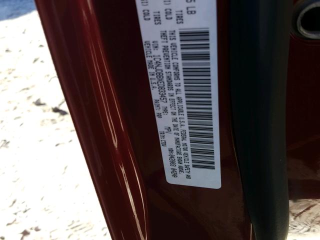 1C4NJDBBXED833457 - 2014 JEEP COMPASS SP Qırmızı foto 10