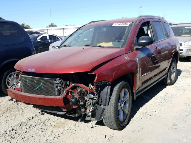 1C4NJDBBXED833457 - 2014 JEEP COMPASS SP RED photo 2