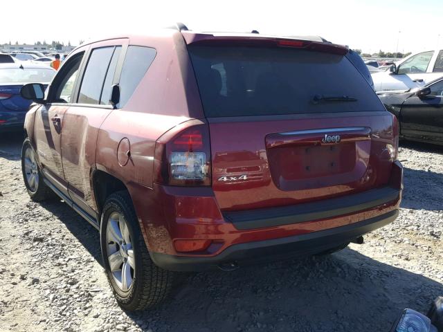 1C4NJDBBXED833457 - 2014 JEEP COMPASS SP RED photo 3