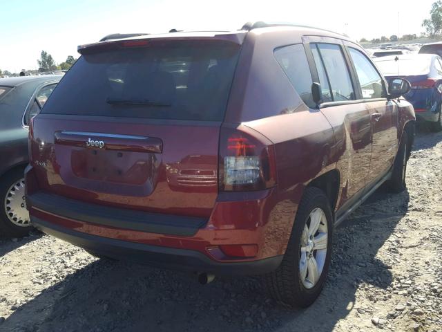 1C4NJDBBXED833457 - 2014 JEEP COMPASS SP RED photo 4