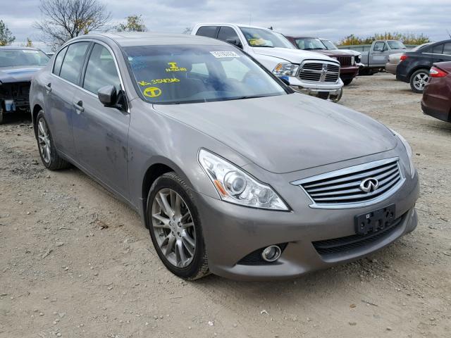 JN1CV6AR8DM354316 - 2013 INFINITI G37 GRAY photo 1