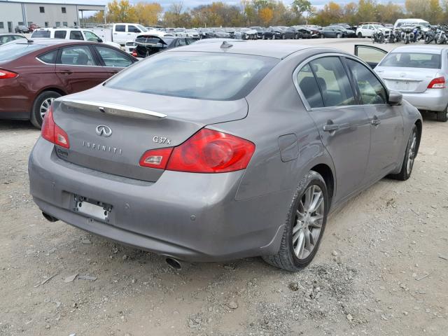 JN1CV6AR8DM354316 - 2013 INFINITI G37 GRAY photo 4