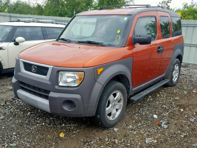 5J6YH185X3L020710 - 2003 HONDA ELEMENT EX ORANGE photo 2