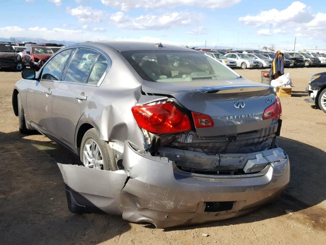 JNKCV61F79M363596 - 2009 INFINITI G37 GRAY photo 3