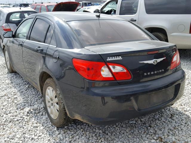 1C3LC46K48N265205 - 2008 CHRYSLER SEBRING LX BLACK photo 3