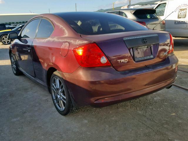 JTKDE167450014805 - 2005 TOYOTA SCION TC მუქწითელი ფოტო 3