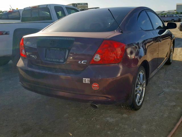 JTKDE167450014805 - 2005 TOYOTA SCION TC მუქწითელი ფოტო 4