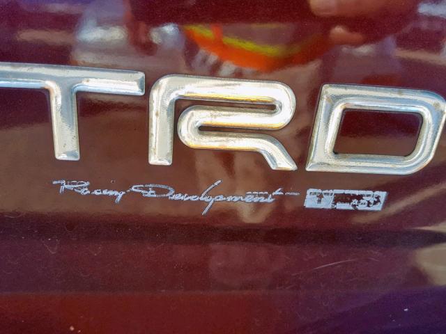 JTKDE167450014805 - 2005 TOYOTA SCION TC მუქწითელი ფოტო 9