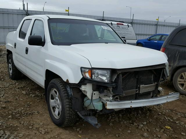 2HJYK16447H004485 - 2007 HONDA RIDGELINE WHITE photo 1