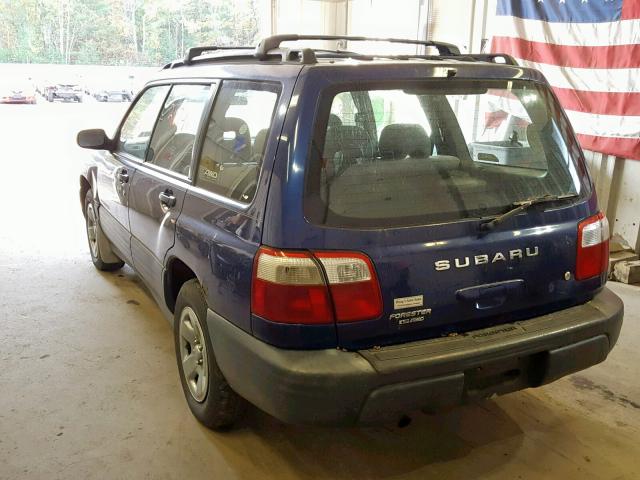 JF1SF63551G765589 - 2001 SUBARU FORESTER L BLUE photo 3