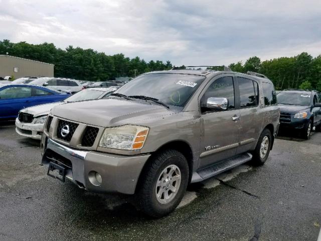 5N1AA08B46N714504 - 2006 NISSAN ARMADA SE GRAY photo 2