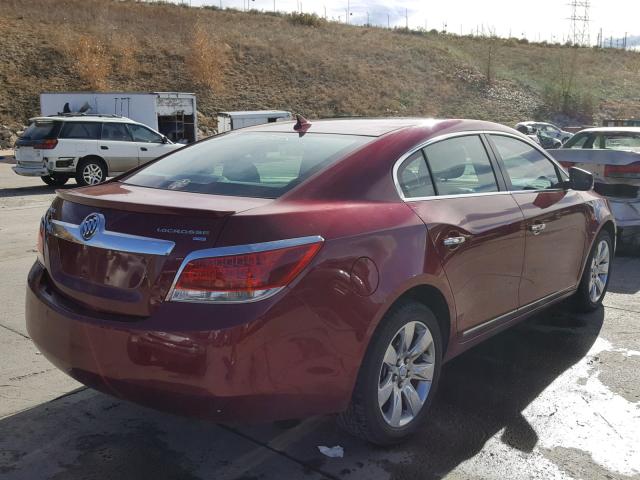 1G4GD5EDXBF143738 - 2011 BUICK LACROSSE C RED photo 4