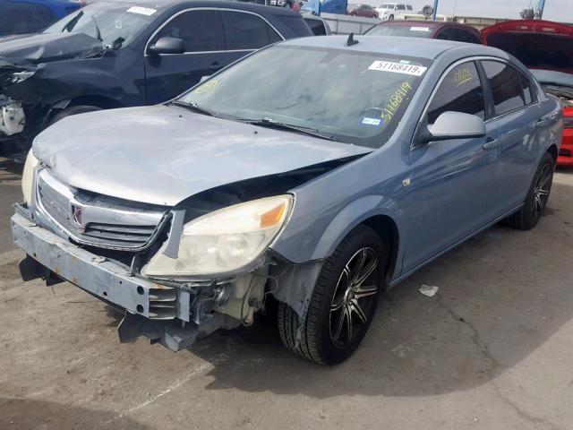 1G8ZS57B09F161684 - 2009 SATURN AURA XE BLUE photo 2