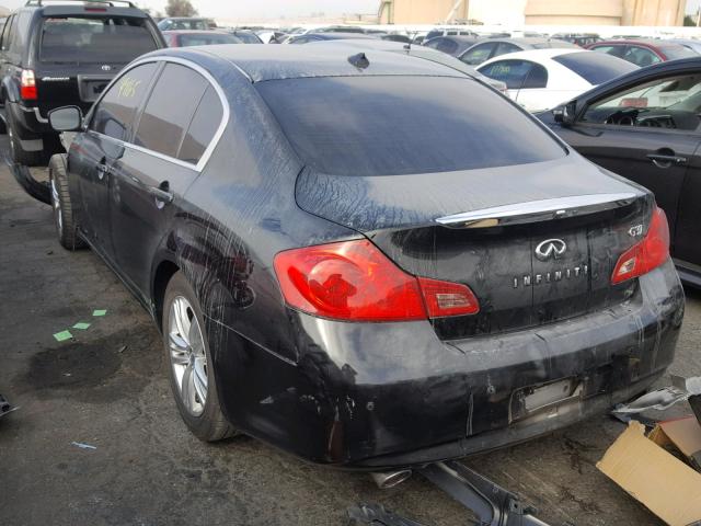 JN1CV6AP7DM305767 - 2013 INFINITI G37 BASE BLACK photo 3