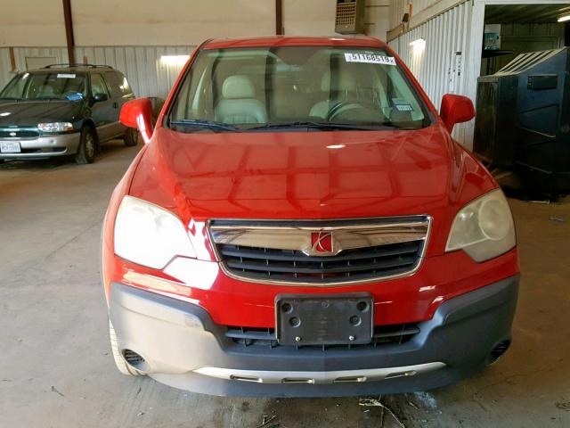 3GSCL33P99S529326 - 2009 SATURN VUE XE RED photo 9