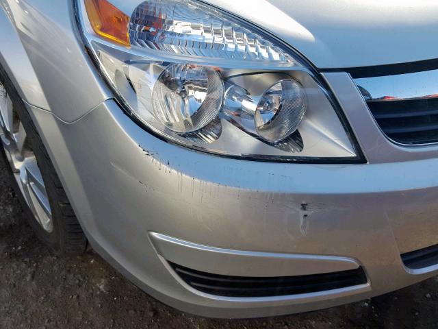 1G8ZS57N87F120842 - 2007 SATURN AURA XE SILVER photo 9