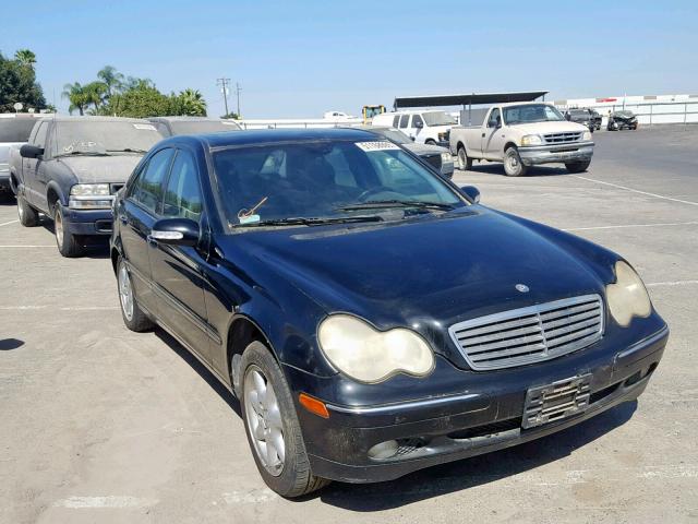 WDBRF61J12F263273 - 2002 MERCEDES-BENZ C 240 BLACK photo 1