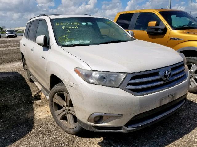 5TDYK3EH5CS088915 - 2012 TOYOTA HIGHLANDER WHITE photo 1