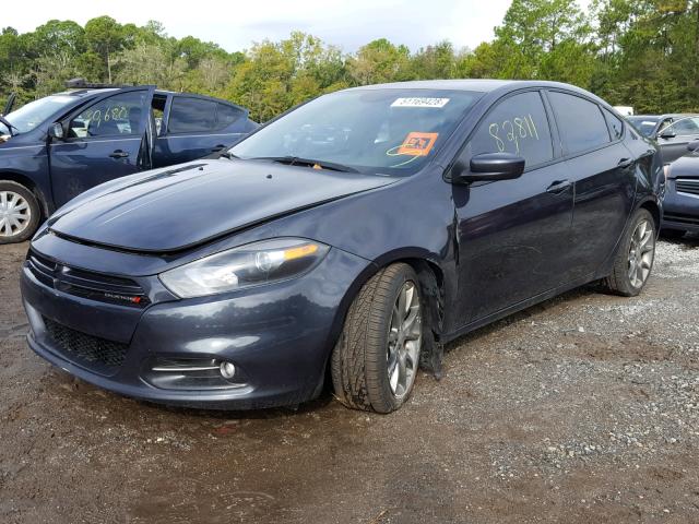 1C3CDFBB8ED671715 - 2014 DODGE DART SXT GRAY photo 2