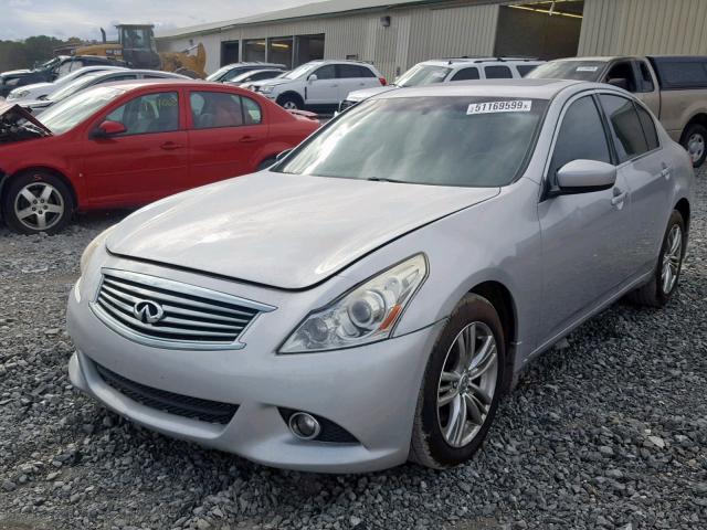 JN1CV6AR2BM400641 - 2011 INFINITI G37 SILVER photo 2