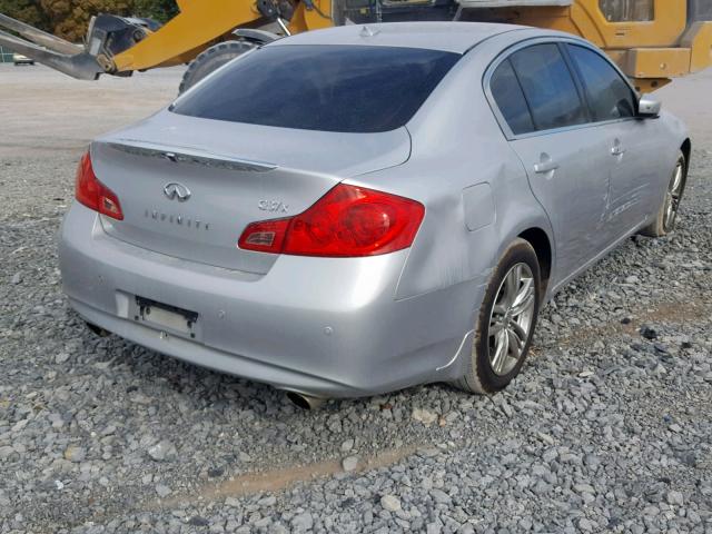 JN1CV6AR2BM400641 - 2011 INFINITI G37 SILVER photo 4