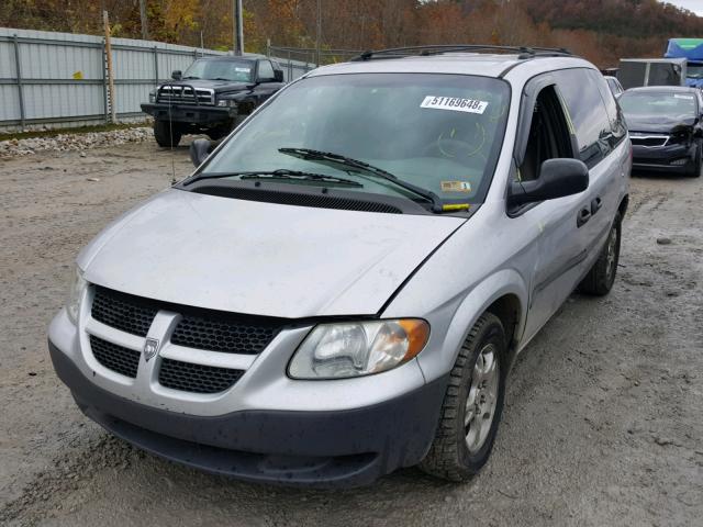 1D4GP25383B199822 - 2003 DODGE CARAVAN SE GRAY photo 2