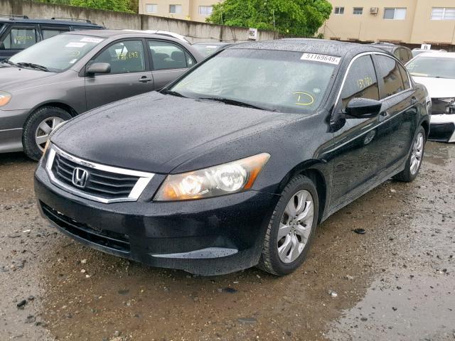 1HGCP26839A081666 - 2009 HONDA ACCORD EXL BLACK photo 2