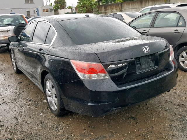 1HGCP26839A081666 - 2009 HONDA ACCORD EXL BLACK photo 3