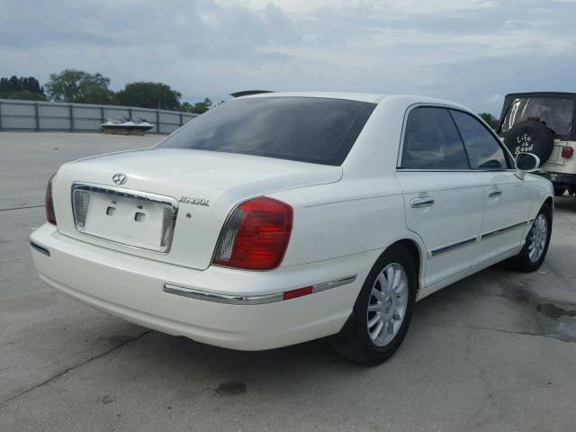 KMHFU45EX5A411414 - 2005 HYUNDAI XG 350 WHITE photo 4