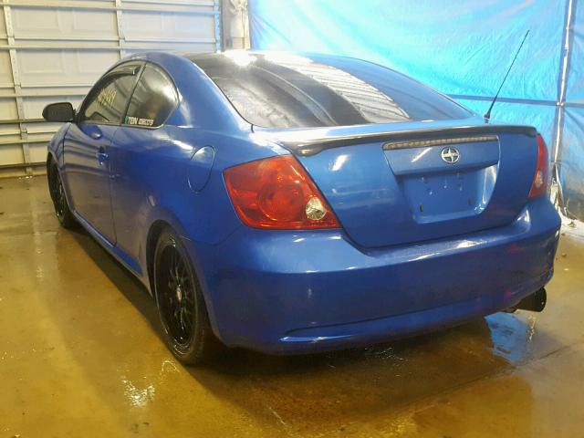 JTKDE167760128511 - 2006 TOYOTA SCION TC ლურჯი ფოტო 3