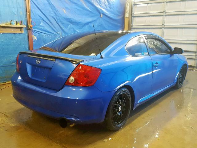 JTKDE167760128511 - 2006 TOYOTA SCION TC ლურჯი ფოტო 4