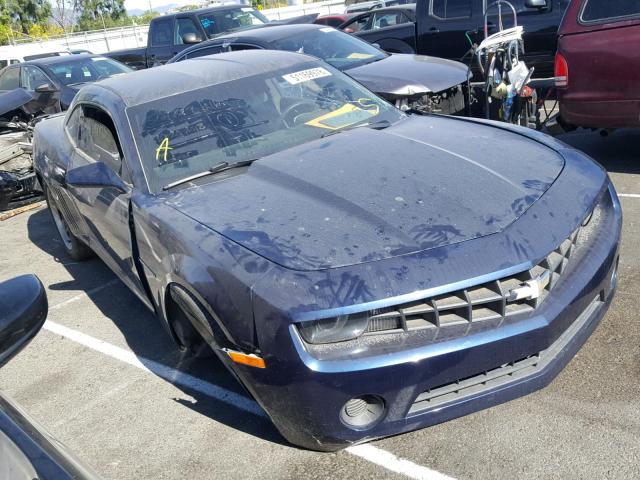 2G1FE1E37C9196963 - 2012 CHEVROLET CAMARO LS BLUE photo 1