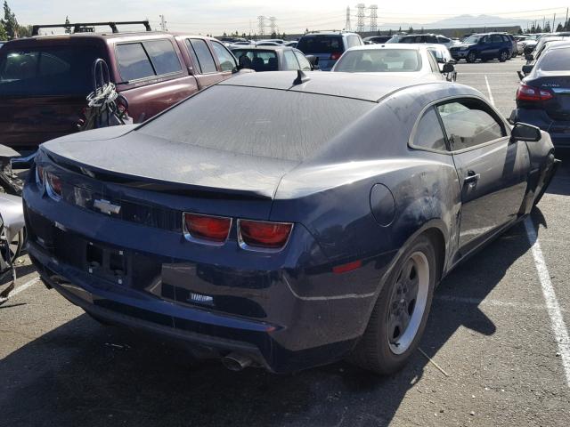 2G1FE1E37C9196963 - 2012 CHEVROLET CAMARO LS BLUE photo 4