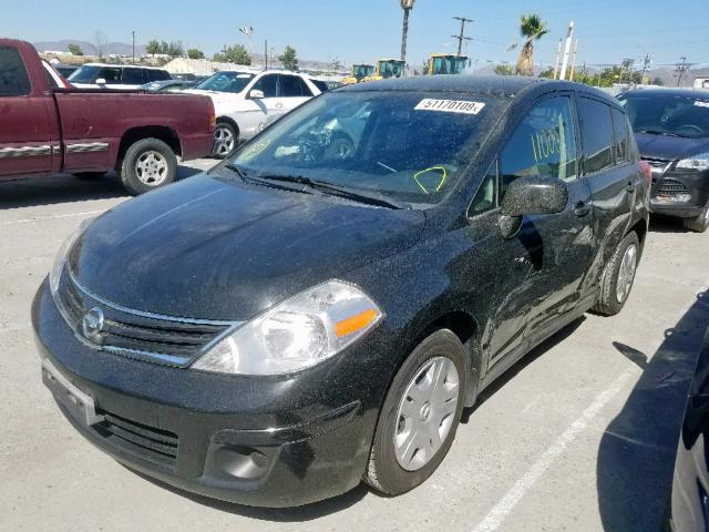 3N1BC1CP6CK229278 - 2012 NISSAN VERSA S BLACK photo 2